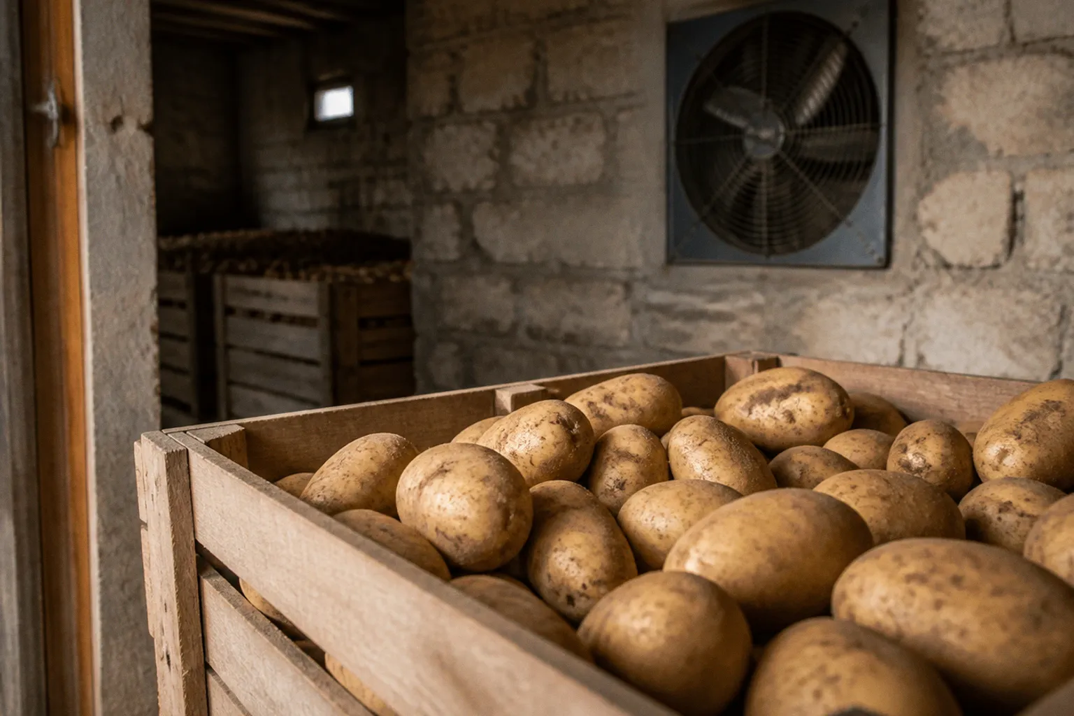 Bekaa Valley potato storage: a low-cost ventilation plan