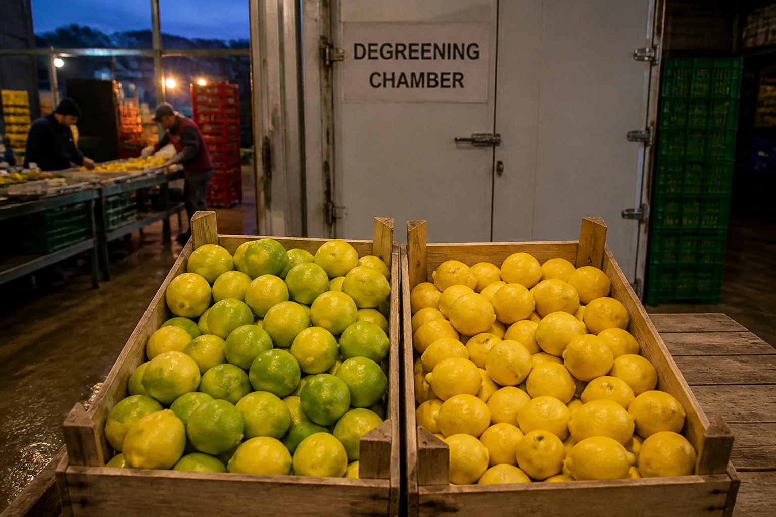 Citrus degreening in Lebanon: before and after results