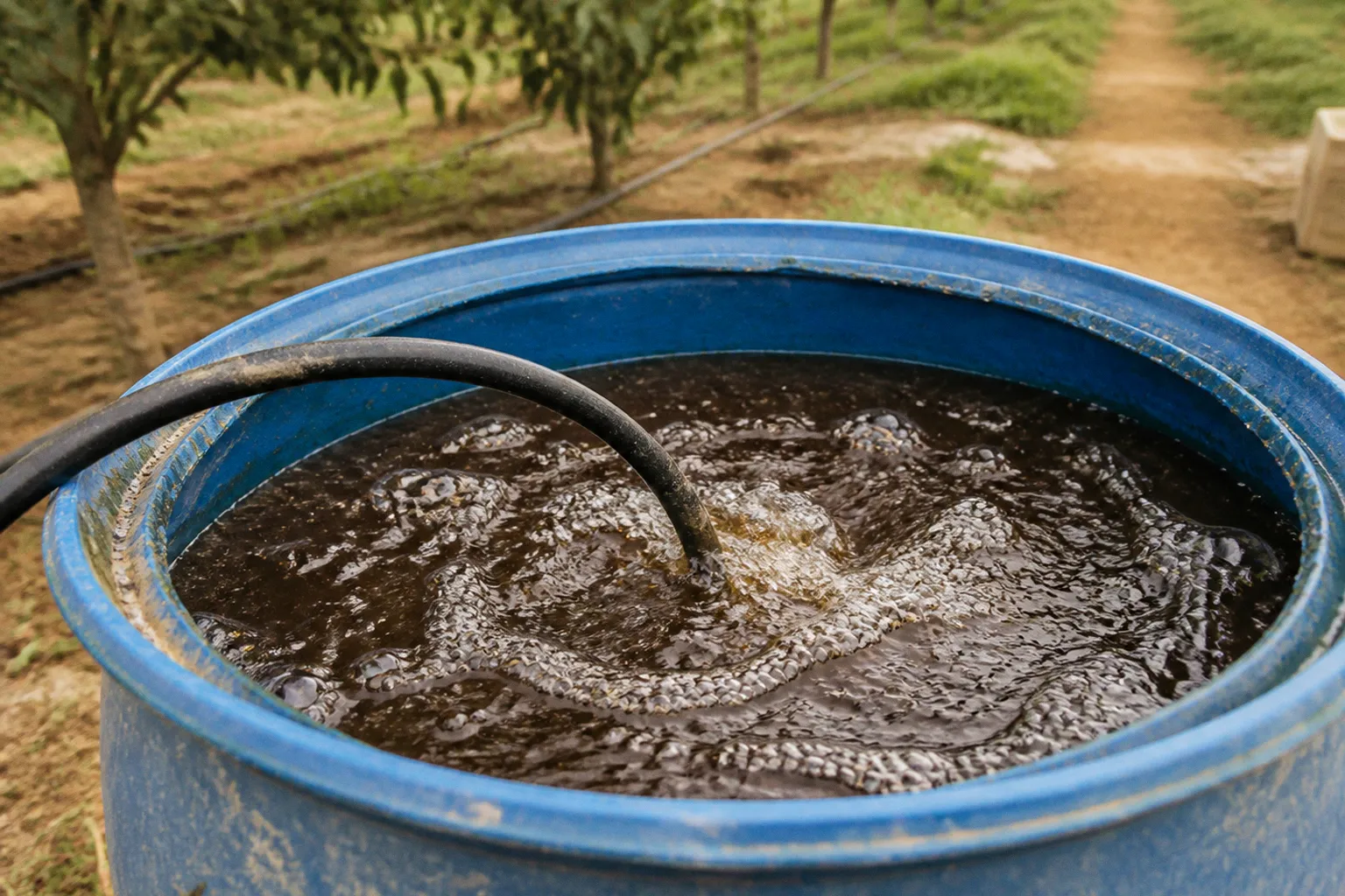 Compost tea brewing: a setup plan for Bekaa farms