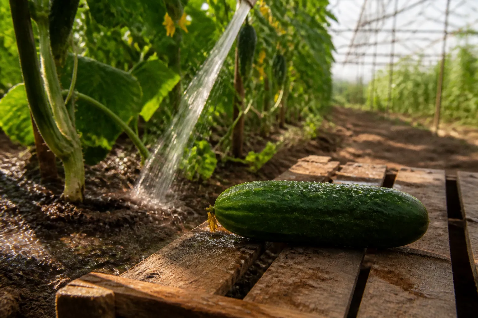Cucumber bitterness prevention: the quick watering fix