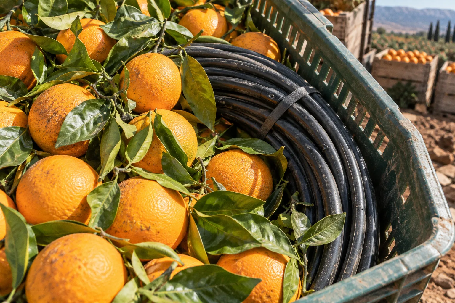 Drip irrigation systems: a 6-stage installation for orchards