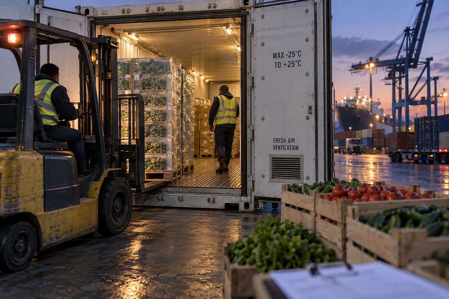 Reefer Container Setup: A 5-Stage Lebanese Produce Guide