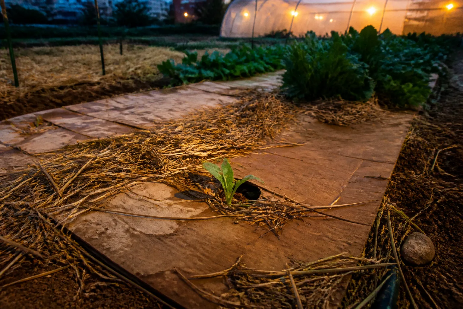 Sheet mulching: quick weed control for organic farms