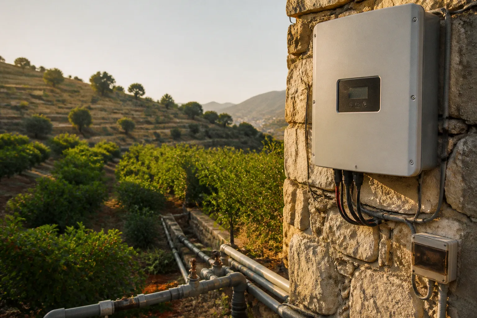 Solar irrigation conversion: a five-stage farm project