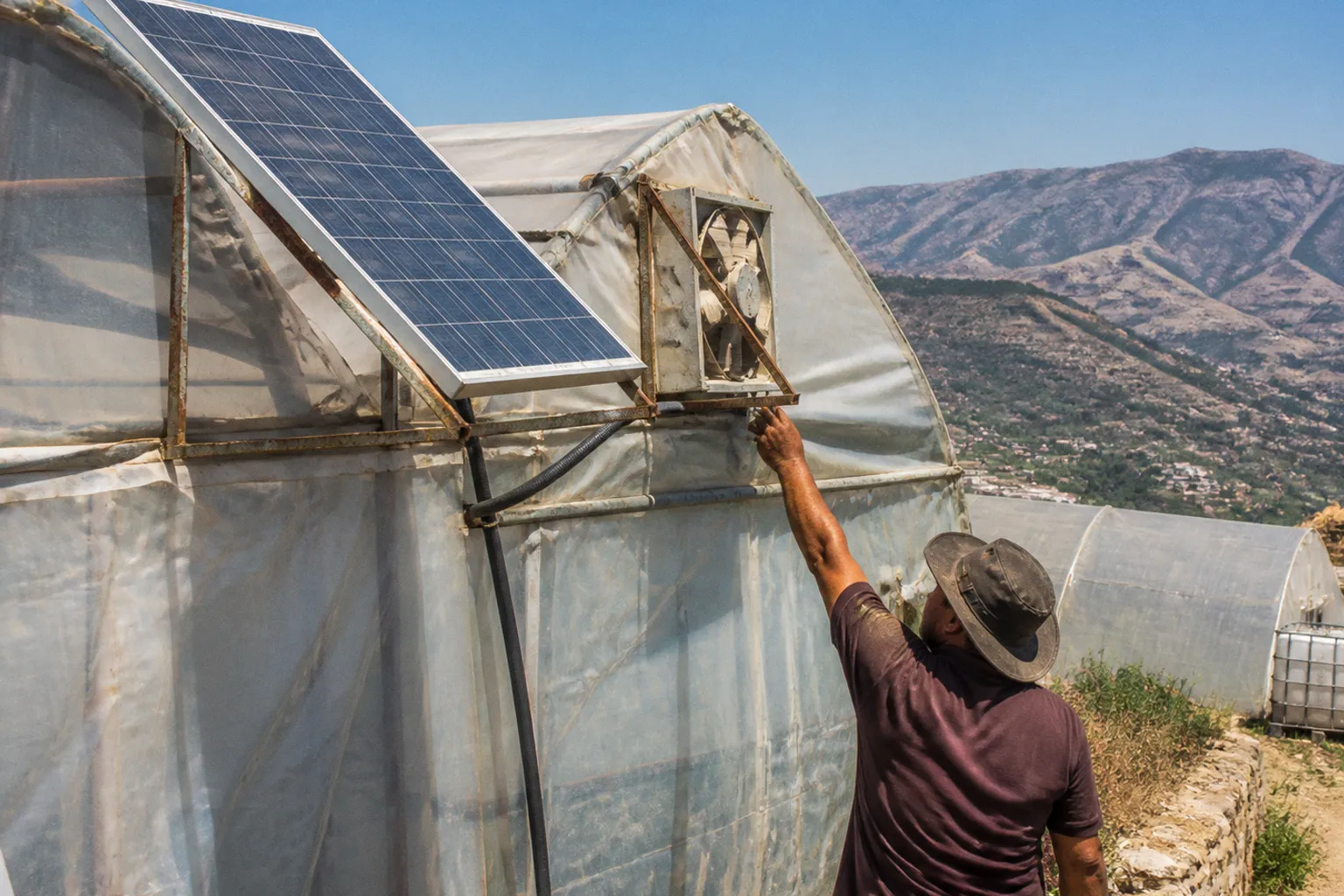 Solar ventilation systems for Lebanese greenhouse cooling